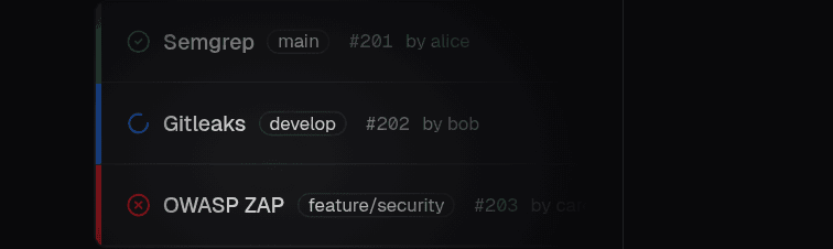 Scan status dark mode
